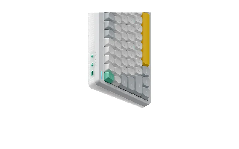 NuPhy Halo96 V2 mehaaniline klaviatuur, Ionic White, Lemon-lülitid