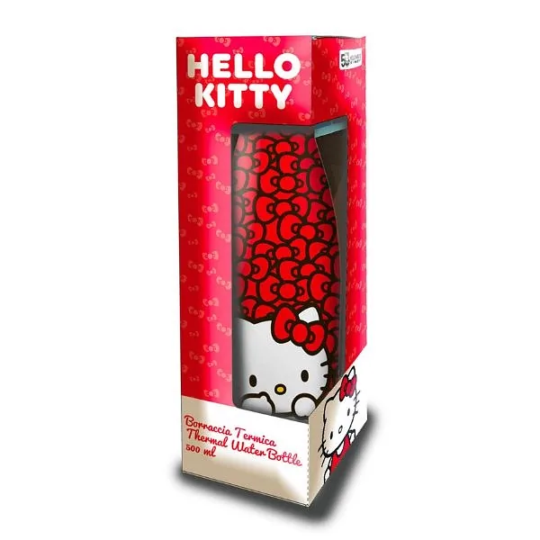 Coriex Butelka na wodę Hello Kitty 500ml czerwony, red 10683