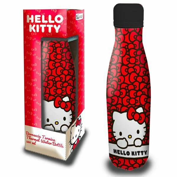 Coriex Butelka na wodę Hello Kitty 500ml czerwony, red 10683