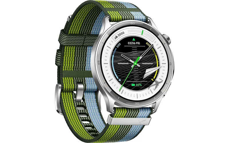 OPPO Watch S nutikell tekstiilrihmaga, hõbedane