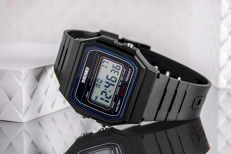 Skmei 1412BKWT Watch / black/white