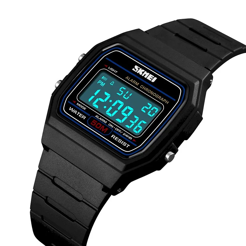 Skmei 1412BKWT Watch / black/white