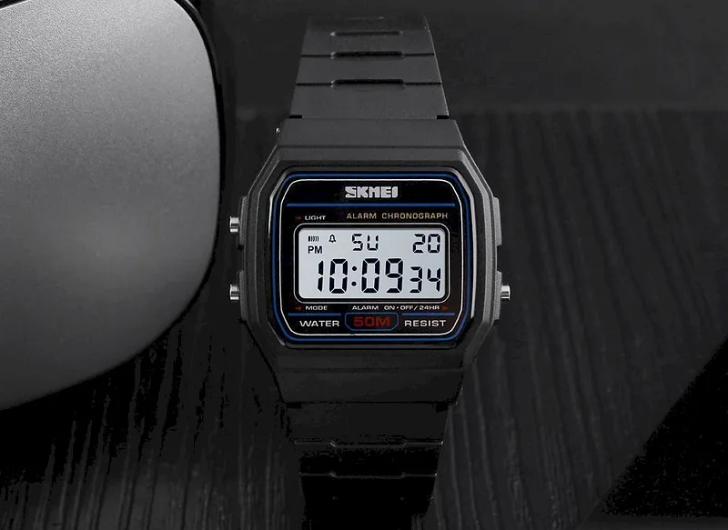 Skmei 1412BKWT Watch / black/white