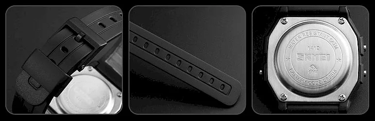 Skmei 1412BKWT Watch / black/white
