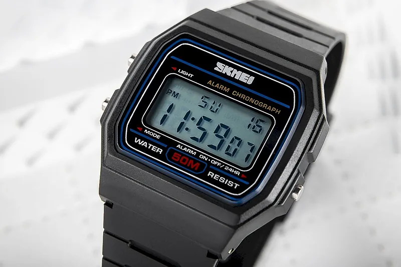Skmei 1412BKWT Watch / black/white