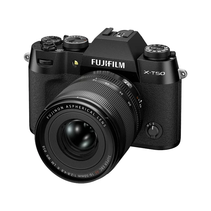 Fujifilm X -T50 + XF 16-50mm MILC (Peeglita vahetatavate objektiividega kaamera) 40,2 MP X-Trans CMOS 5 HR 7728 x 5152 pikslit Must