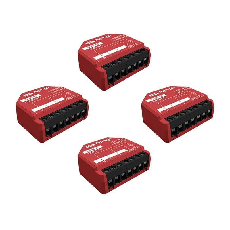 Shelly 1PM Gen3 Set of 4 Controller WiFi, Bluetooth