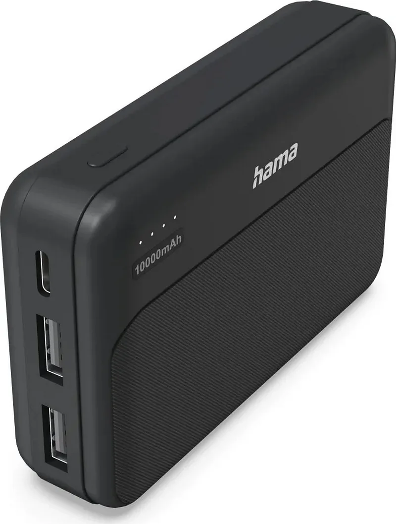 Hama Power Pack Pocket 10 10000 mAh 2X USB-A antracyt