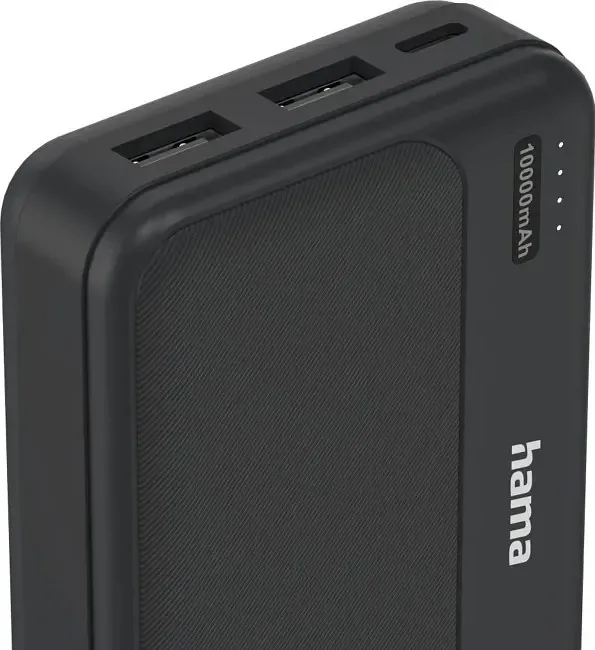 Hama Power Pack Pocket 10 10000 mAh 2X USB-A antracyt