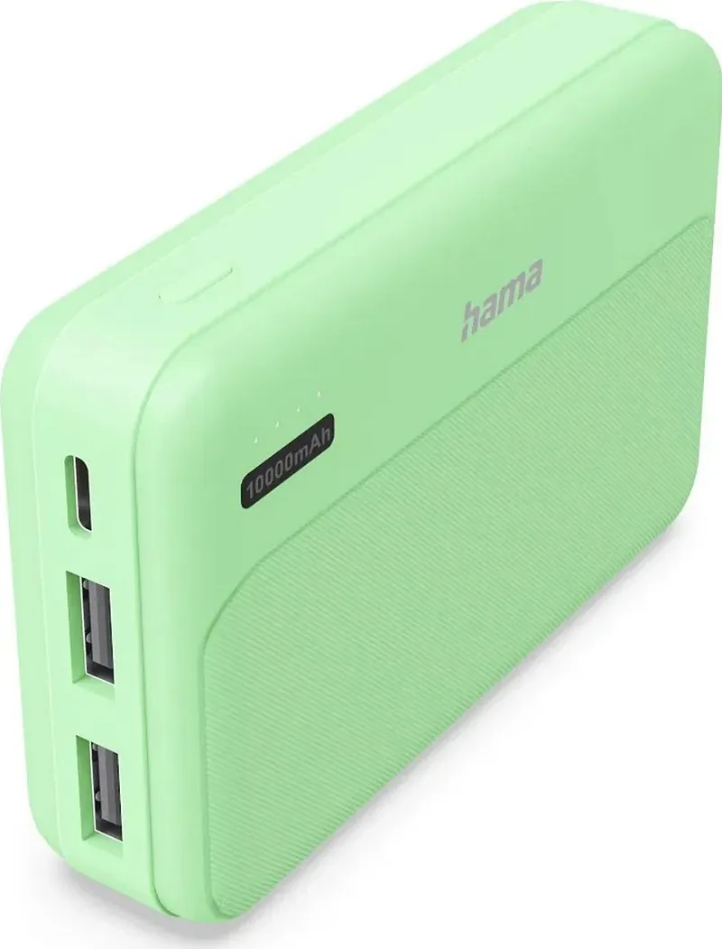 Hama Power Pack Pocket 10 10000 mAh 2X USB-A zielony