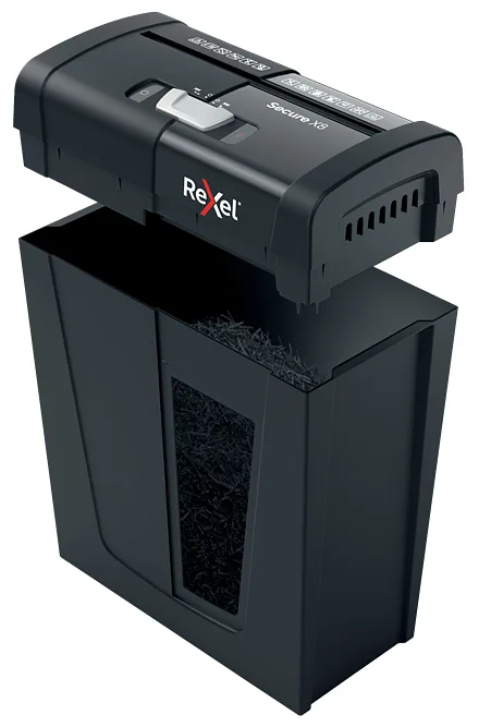 Rexel Secure X8 paberihunt Risti lõiked 68 dB Must