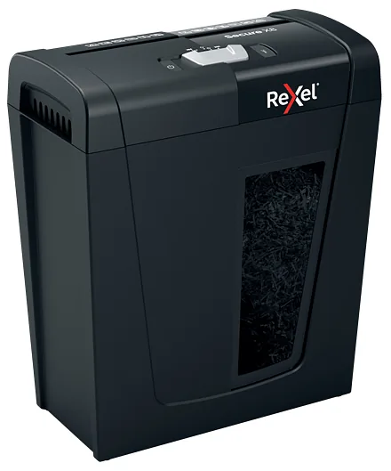 Rexel Secure X8 paberihunt Risti lõiked 68 dB Must
