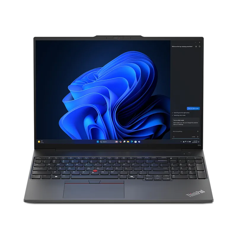 Lenovo ThinkPad E16 Gen 2 (Intel) Intel Core Ultra 7 155H Sülearvuti 40,6 cm (16″) WUXGA 32 GB DDR5-SDRAM 1 TB SSD Wi-Fi 6E (802.11ax) Windows 11 Pro Saksa keel Must