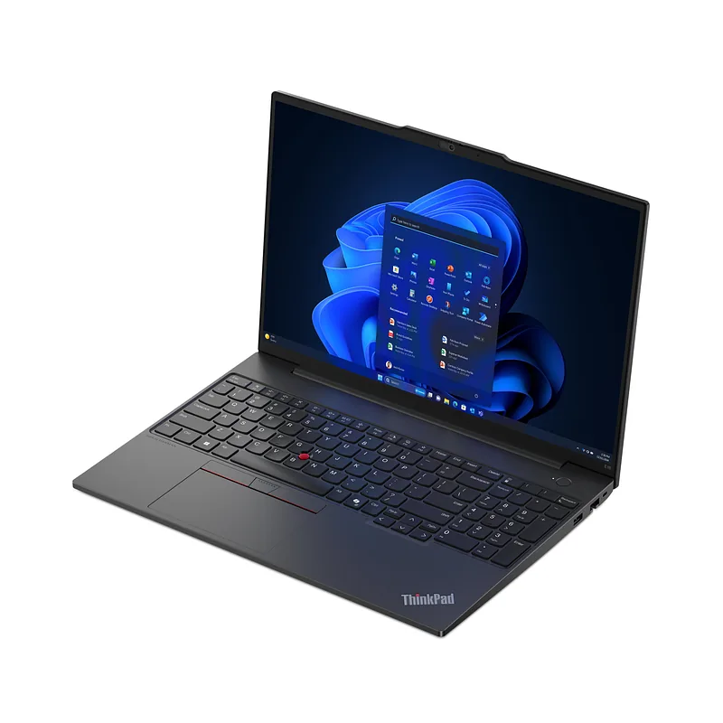 Lenovo ThinkPad E16 Gen 2 (Intel) Intel Core Ultra 7 155H Sülearvuti 40,6 cm (16″) WUXGA 32 GB DDR5-SDRAM 1 TB SSD Wi-Fi 6E (802.11ax) Windows 11 Pro Saksa keel Must