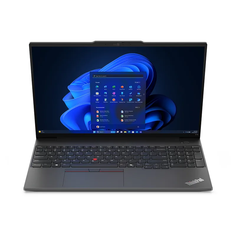 Lenovo ThinkPad E16 Gen 2 (Intel) Intel Core Ultra 7 155H Sülearvuti 40,6 cm (16″) WUXGA 32 GB DDR5-SDRAM 1 TB SSD Wi-Fi 6E (802.11ax) Windows 11 Pro Saksa keel Must
