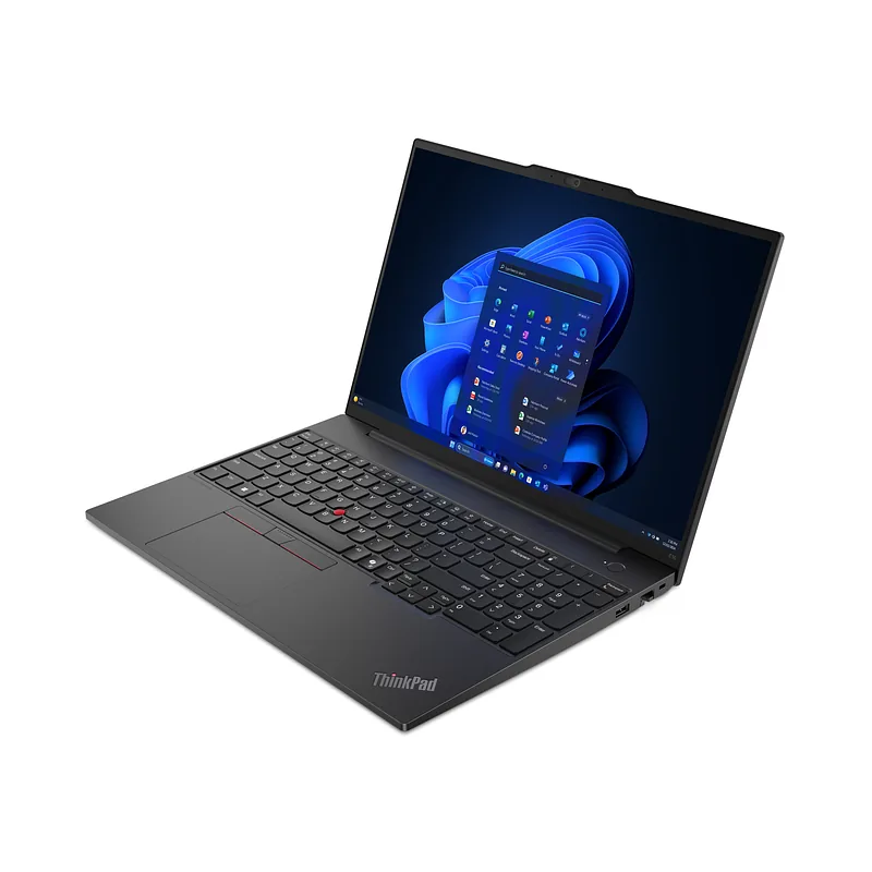 Lenovo ThinkPad E16 Gen 2 (Intel) Intel Core Ultra 7 155H Sülearvuti 40,6 cm (16″) WUXGA 32 GB DDR5-SDRAM 1 TB SSD Wi-Fi 6E (802.11ax) Windows 11 Pro Saksa keel Must