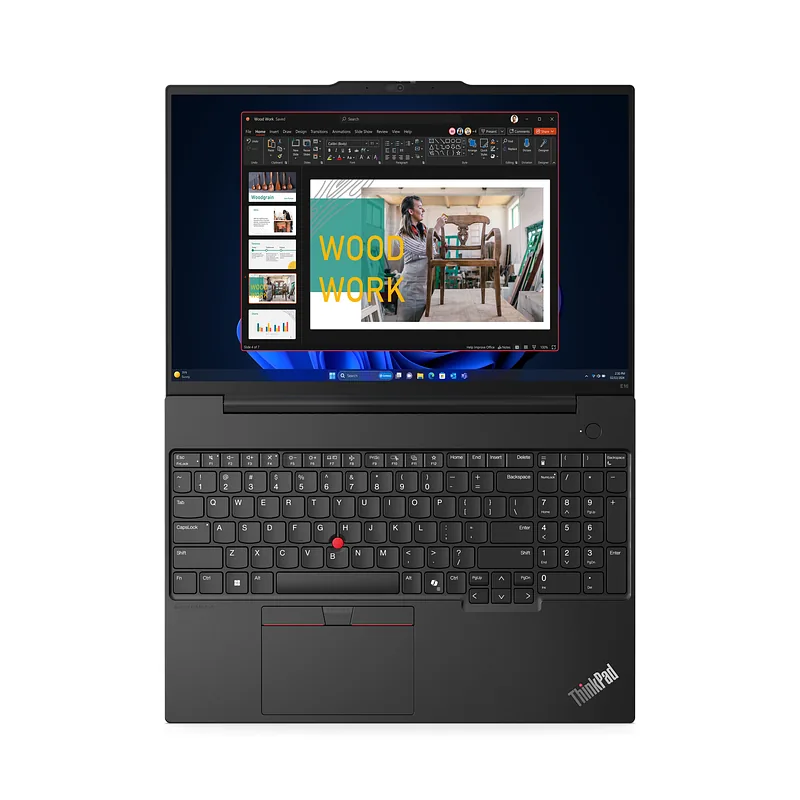 Lenovo ThinkPad E16 Gen 2 (Intel) Intel Core Ultra 7 155H Sülearvuti 40,6 cm (16″) WUXGA 32 GB DDR5-SDRAM 1 TB SSD Wi-Fi 6E (802.11ax) Windows 11 Pro Saksa keel Must