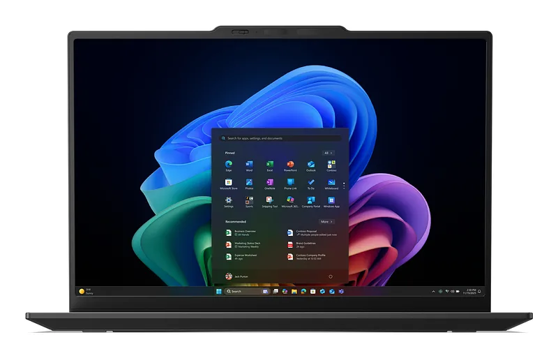 Lenovo ThinkPad X1 Carbon Gen 14 Aura Edition Copilot+ PC Intel Core Ultra 5 325 Sülearvuti 35,6 cm (14″) Puutetundlik ekraan WUXGA 32 GB LPDDR5x-SDRAM 512 GB SSD Wi-Fi 7 (802.11be) Windows 11 Pro Põhjamaad Must