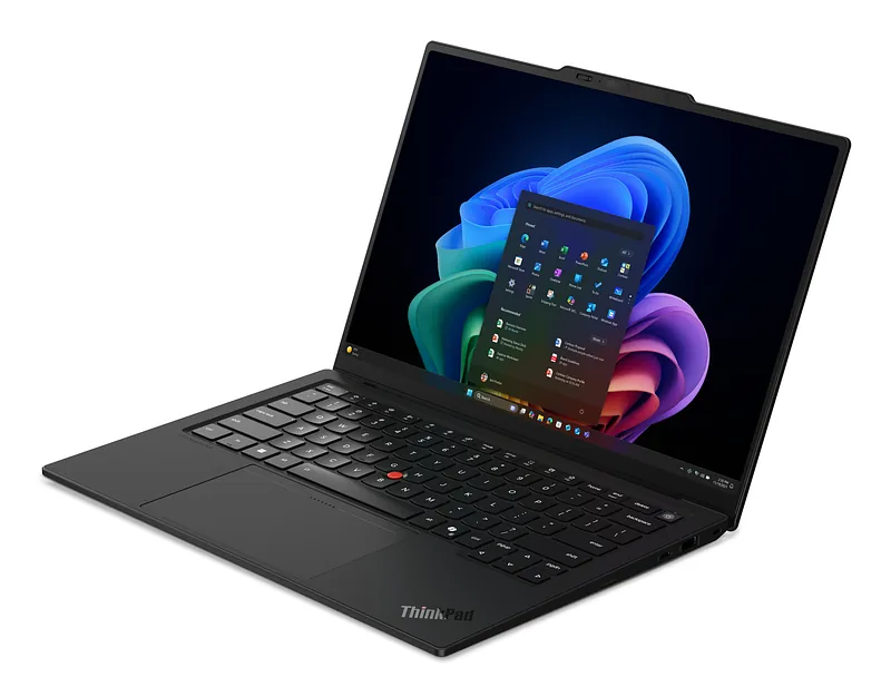 Lenovo ThinkPad X1 Carbon Gen 14 Aura Edition Copilot+ PC Intel Core Ultra 5 325 Sülearvuti 35,6 cm (14″) Puutetundlik ekraan WUXGA 32 GB LPDDR5x-SDRAM 512 GB SSD Wi-Fi 7 (802.11be) Windows 11 Pro Põhjamaad Must