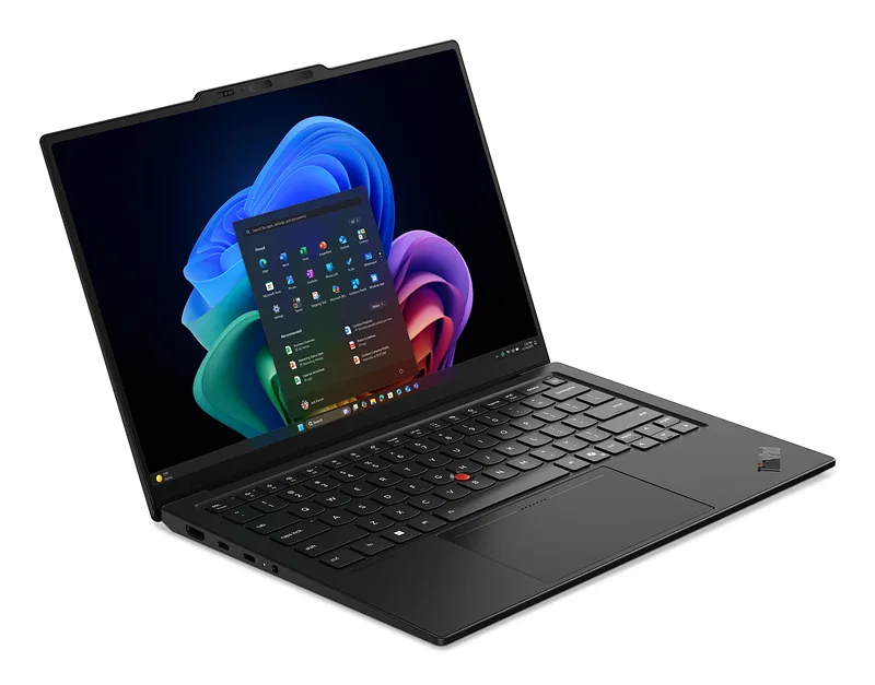 Lenovo ThinkPad X1 Carbon Gen 14 Aura Edition Copilot+ PC Intel Core Ultra 5 325 Sülearvuti 35,6 cm (14″) Puutetundlik ekraan WUXGA 32 GB LPDDR5x-SDRAM 512 GB SSD Wi-Fi 7 (802.11be) Windows 11 Pro Põhjamaad Must