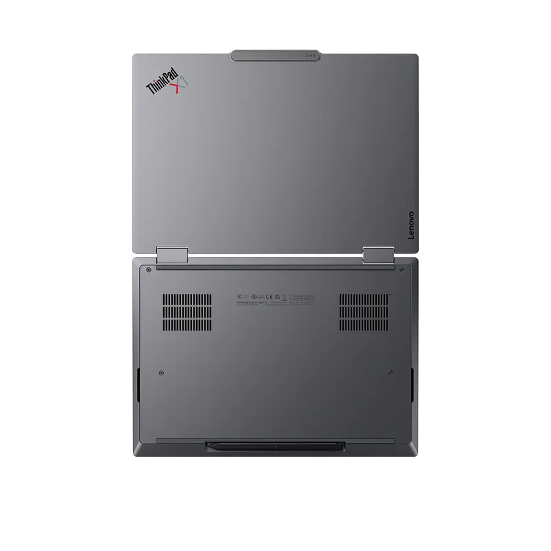 Lenovo ThinkPad X1 2-in-1 Gen 11 Aura Edition Copilot+ PC Intel Core Ultra X7 368H Hübriid (kaks ühes) 35,6 cm (14″) Puutetundlik ekraan 2.8K 64 GB LPDDR5x-SDRAM 1 TB SSD Wi-Fi 7 (802.11be) Windows 11 Pro Põhjamaad Hall