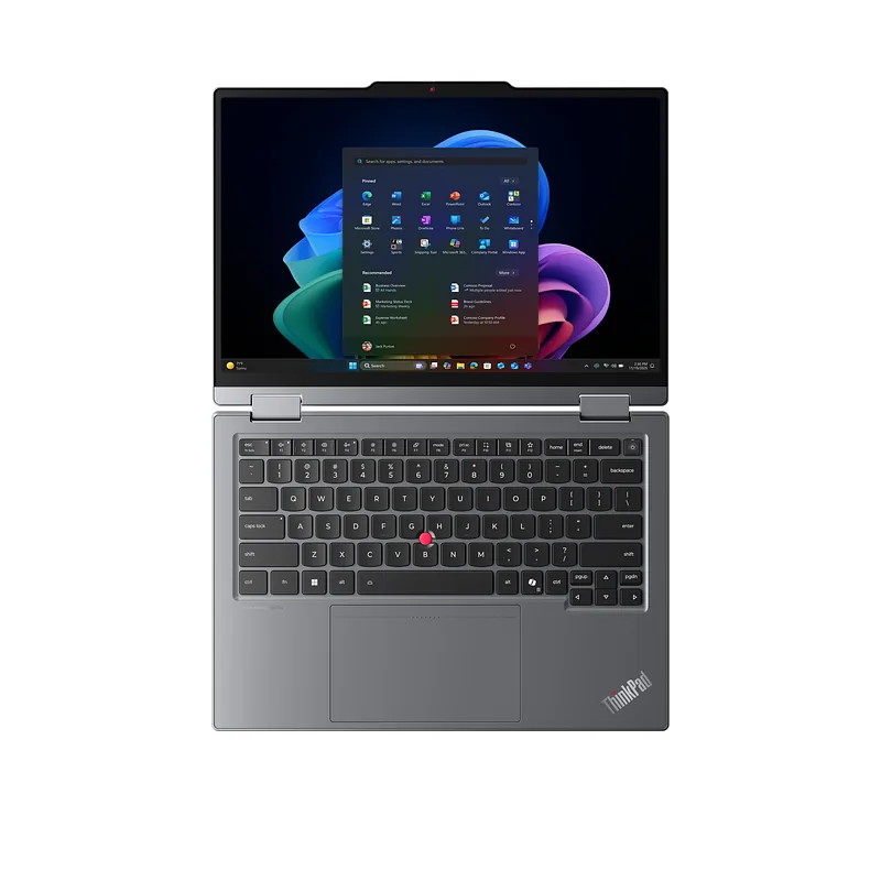 Lenovo ThinkPad X1 2-in-1 Gen 11 Aura Edition Copilot+ PC Intel Core Ultra X7 368H Hübriid (kaks ühes) 35,6 cm (14″) Puutetundlik ekraan 2.8K 64 GB LPDDR5x-SDRAM 1 TB SSD Wi-Fi 7 (802.11be) Windows 11 Pro Põhjamaad Hall