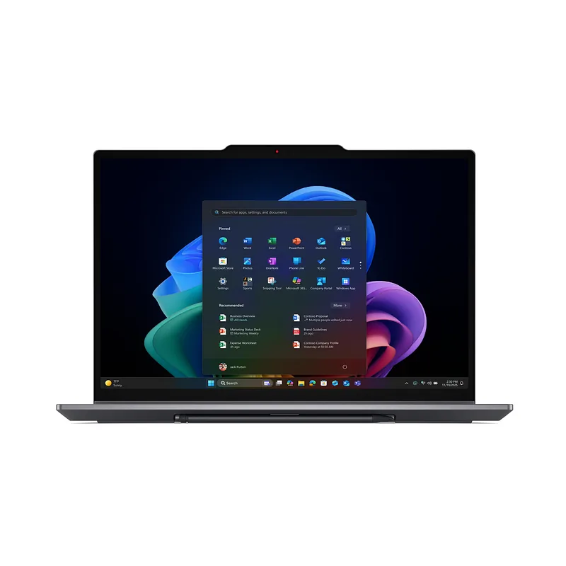 Lenovo ThinkPad X1 2-in-1 Gen 11 Aura Edition Copilot+ PC Intel Core Ultra X7 368H Hübriid (kaks ühes) 35,6 cm (14″) Puutetundlik ekraan 2.8K 64 GB LPDDR5x-SDRAM 1 TB SSD Wi-Fi 7 (802.11be) Windows 11 Pro Põhjamaad Hall