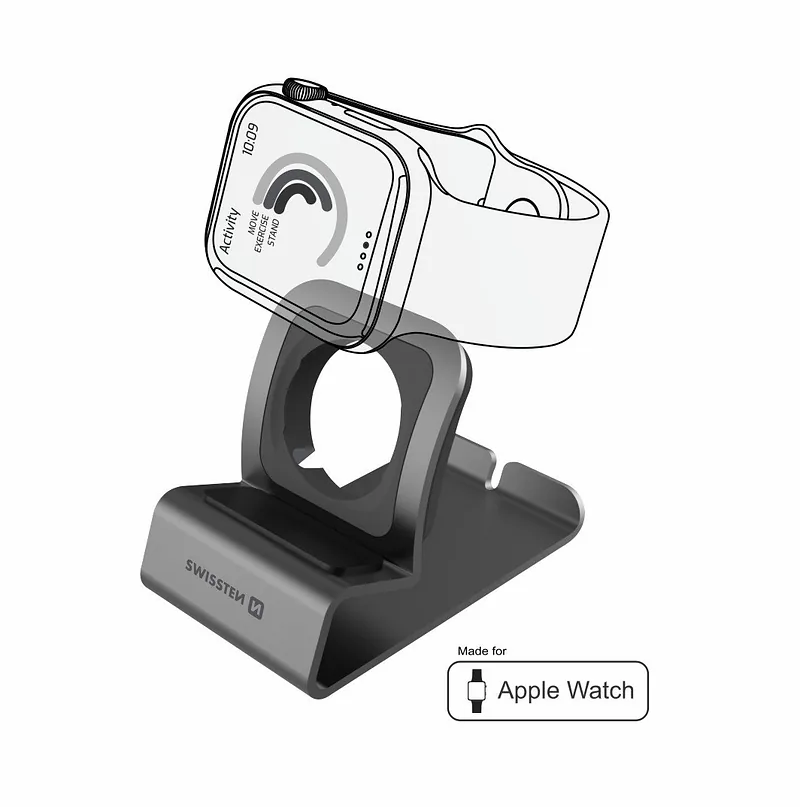 Swissten Aluminum Stand for Apple Watch