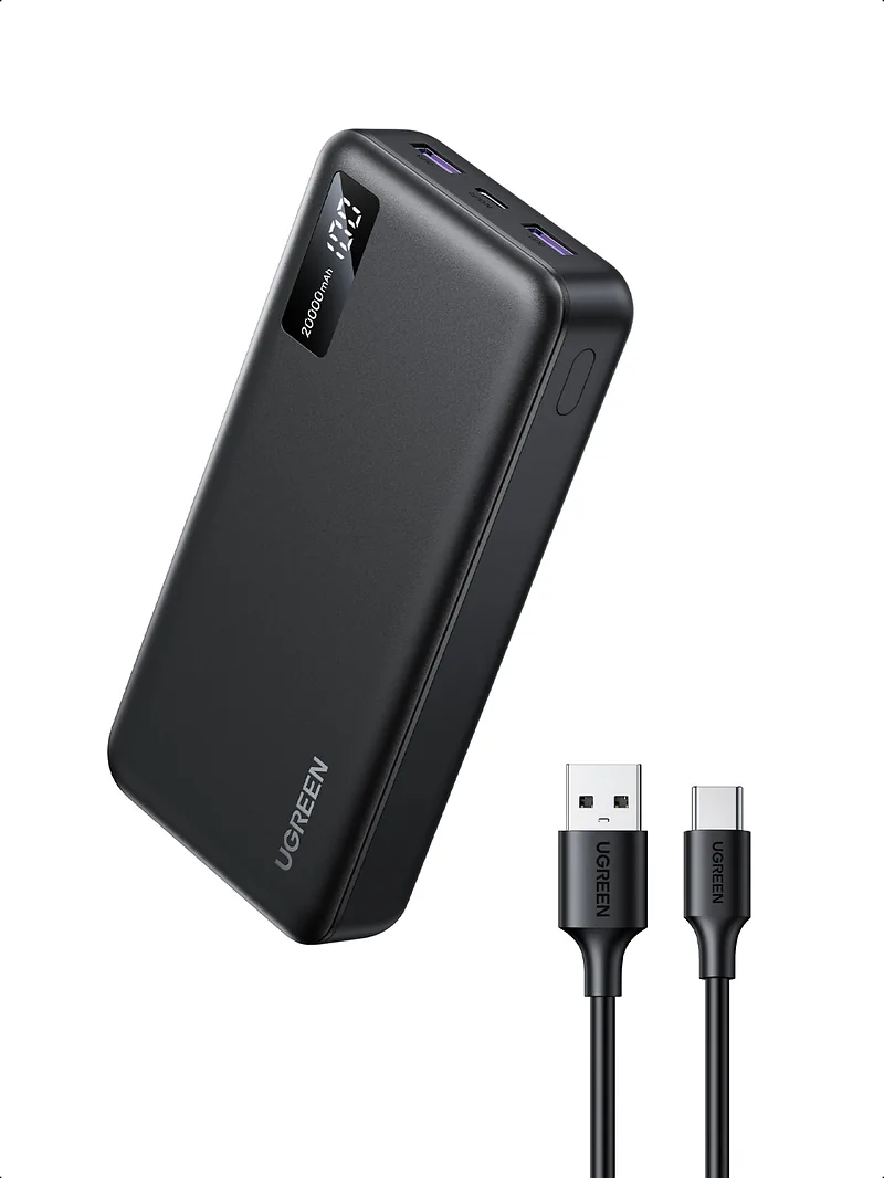 Ugreen 25683 akupank 20000 mAh Must