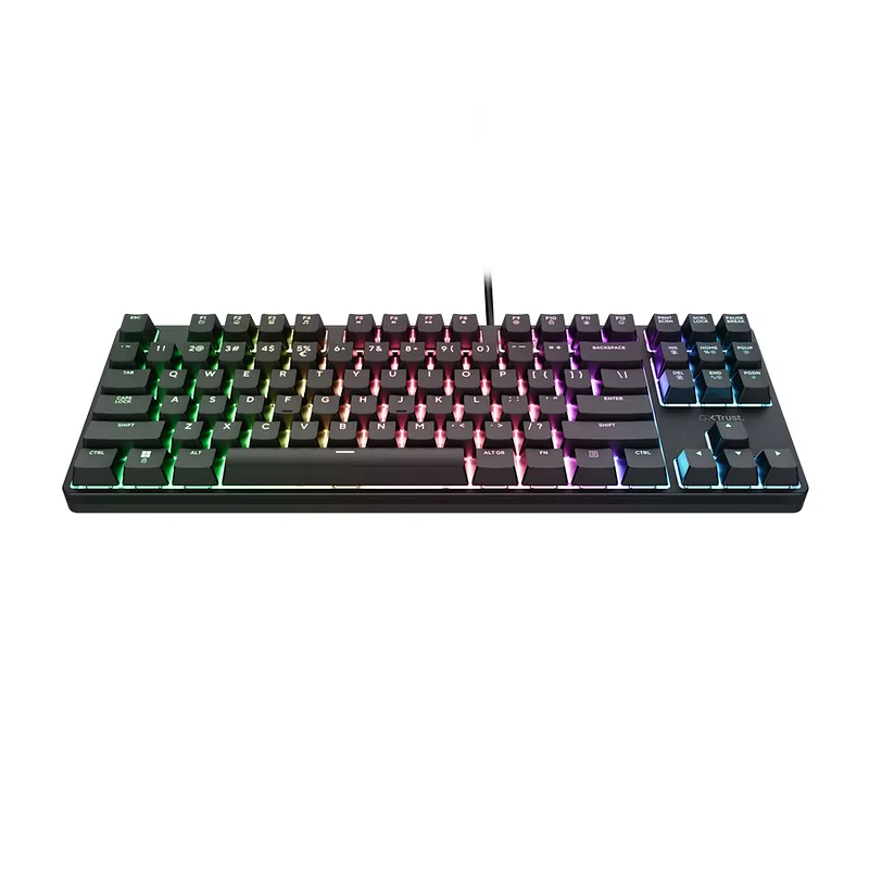 Trust GXT 864 Cada klaviatuur Mängimine USB QWERTY Inglise Must