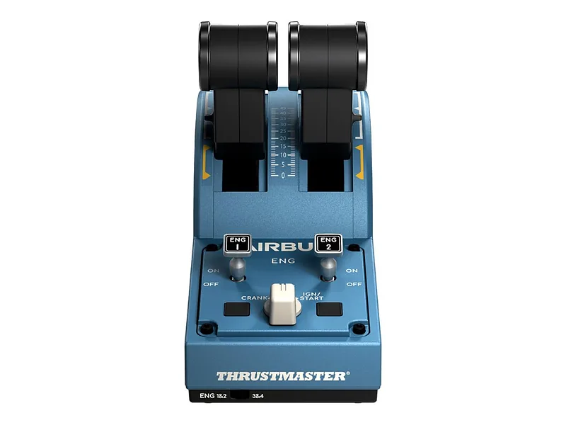 Thrustmaster TCA Quadrant Airbus Edition Must, Sinine Lennusimulaator PC