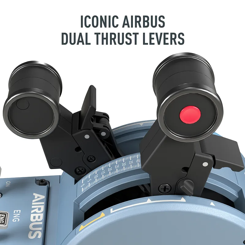 Thrustmaster Airbus Edition Must, Sinine USB Juhtkang Analoog/digitaal PC