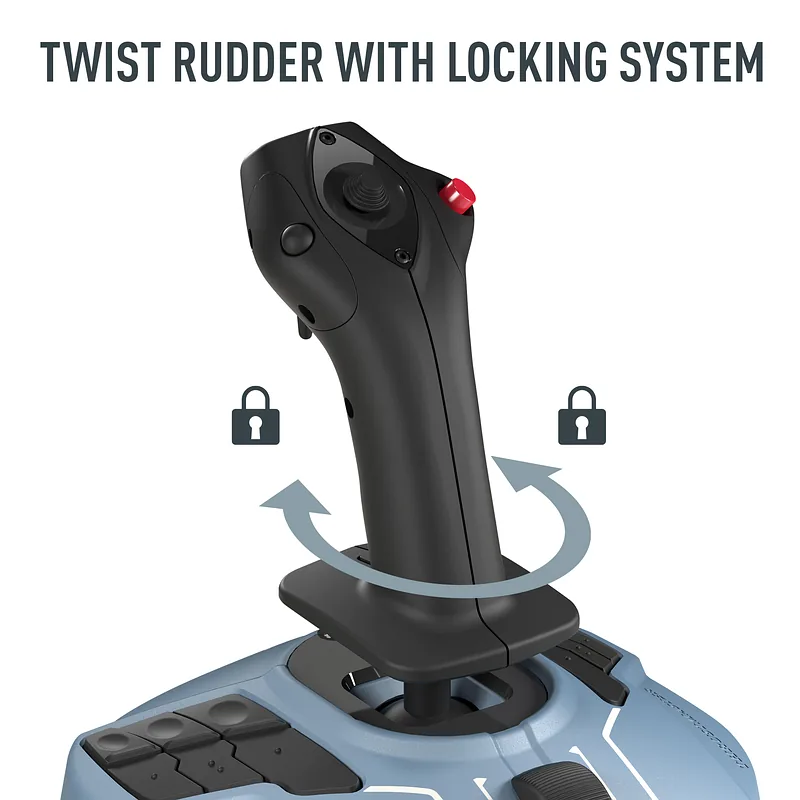 Thrustmaster Airbus Edition Must, Sinine USB Juhtkang Analoog/digitaal PC