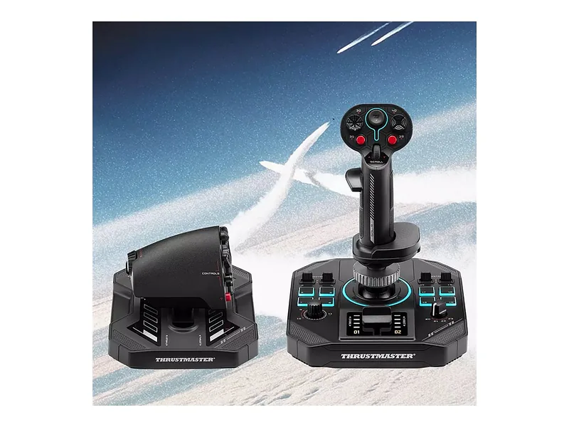 Thrustmaster Sol-R 4 HOTAS Must USB Juhtkang + mootori juhthoob Analoog/digitaal PC