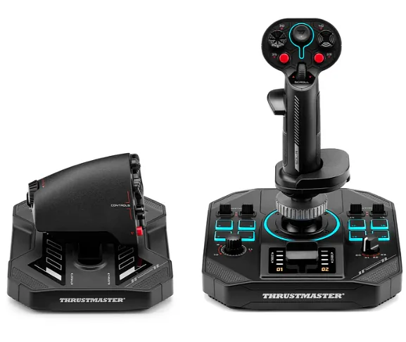 Thrustmaster Sol-R 4 HOTAS Must USB Juhtkang + mootori juhthoob Analoog/digitaal PC