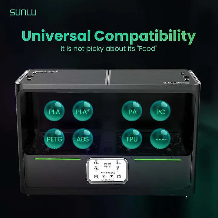 SUNLU FilaDryer S4 filamentide kuivati
