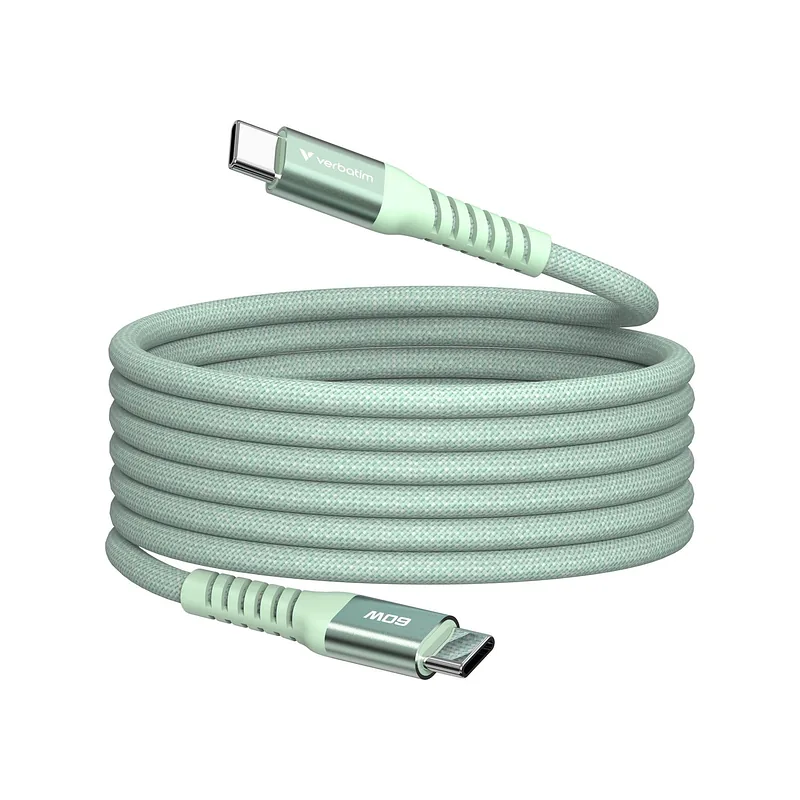 Verbatim 31864 USB-kaabel USB 2.0 1,2 m USB C 0,48 Gbit/s 60 W Roheline