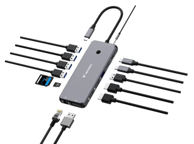 USB Hub Verbatim USB-C Pro 14-port