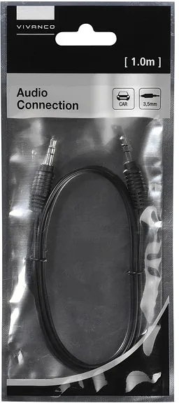 Vivanco kaabel 3,5mm – 3,5mm 1m, must (35810)