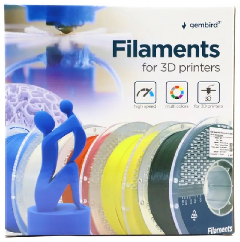 3D Printing Elements Gembird PETG White 1.75mm 1kg