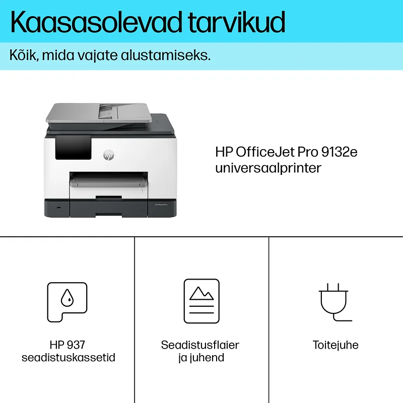 HP OfficeJet Pro 9132e All-in-One Prntr Termotindiprinter A4 4800 x 1200 DPI 25 lk/min WiFi