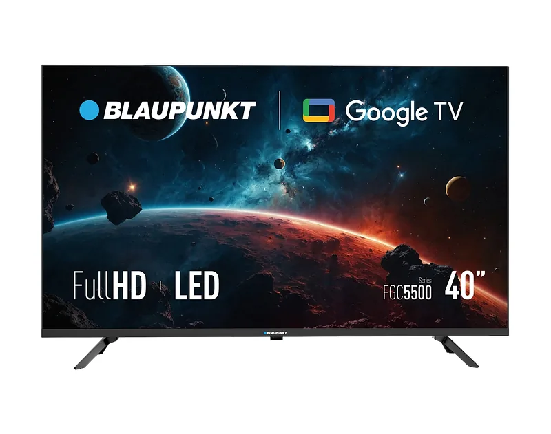Blaupunkt, LED TV, 40FGC5501S, 1920 x 1080, Smart TV, Google TV, Black