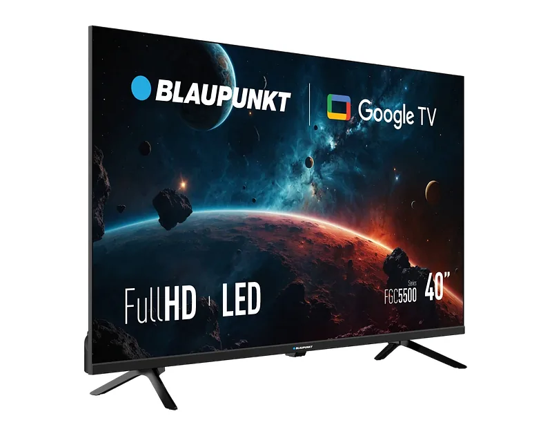 Blaupunkt, LED TV, 40FGC5501S, 1920 x 1080, Smart TV, Google TV, Black