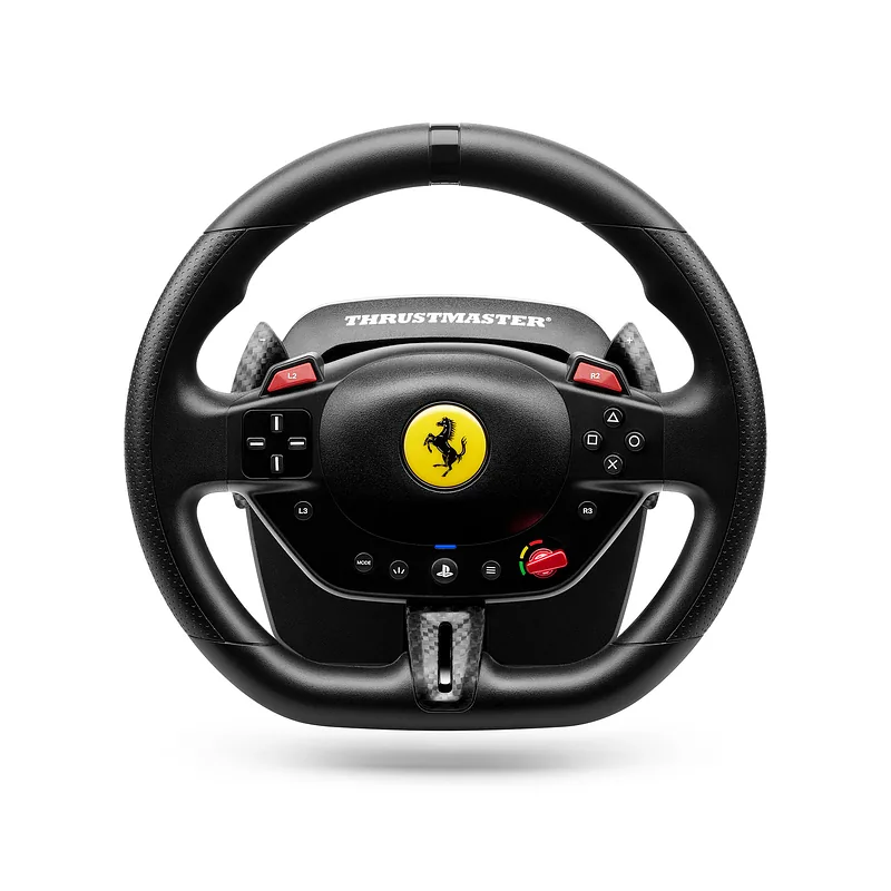 Thrustmaster T98-P Ferrari 296 GTB Must USB Juhtpult + pedaalid Analoog/digitaal PC, PlayStation 4, PlayStation 5