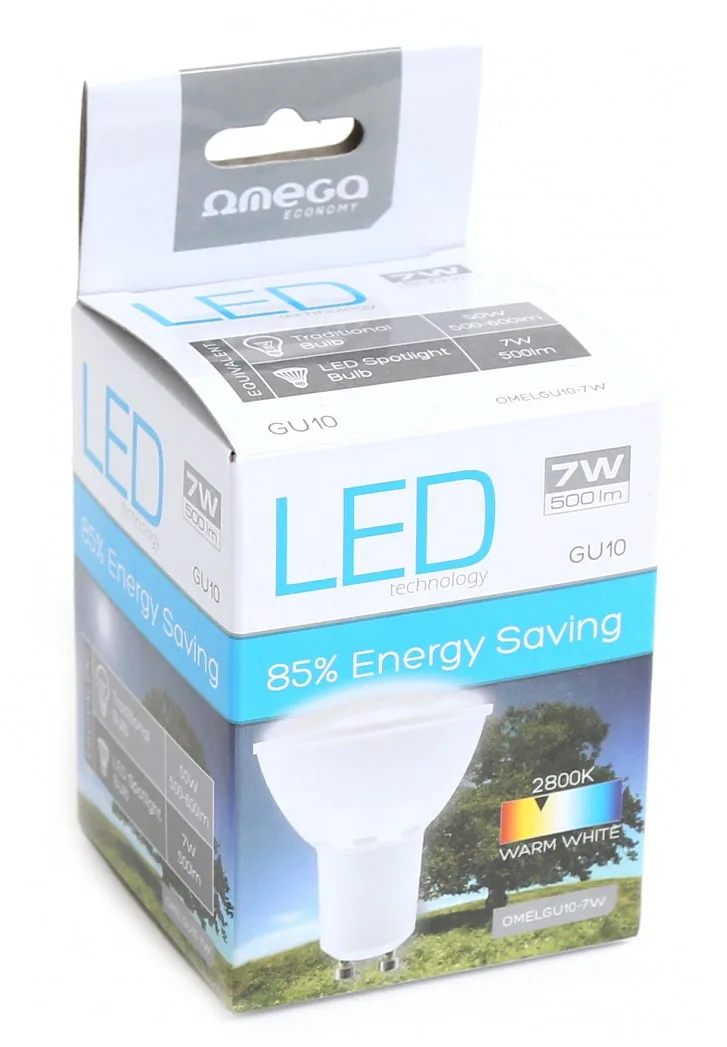 Omega LED lamp GU10 7W 2800K (42556)