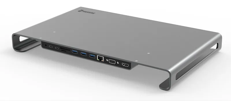 Swissten Multifunctional USB-C Laptop Docking Station / HDMI / USB 3.0 / 2x USB-C / RJ45 / SD / Micro SD / VGA / Audio