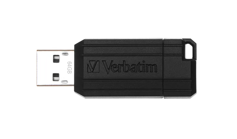 Verbatim PinStripe USB-välkmälu 64 GB USB tüüp A 2.0 Must