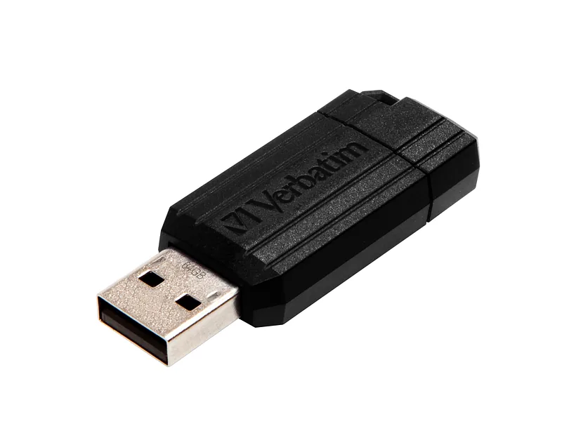 Verbatim PinStripe USB-välkmälu 64 GB USB tüüp A 2.0 Must