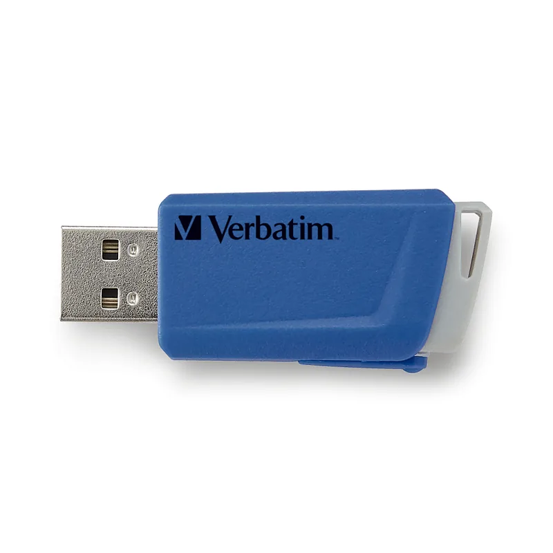 Verbatim Store ‘n’ Click USB-välkmälu 16 GB USB tüüp A 3.2 Gen 1 (3.1 Gen 1) Sinine, Punane, Kollane