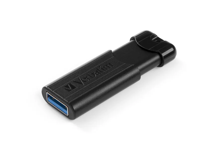 Verbatim PinStripe USB-välkmälu 128 GB USB tüüp A 3.2 Gen 1 (3.1 Gen 1) Must